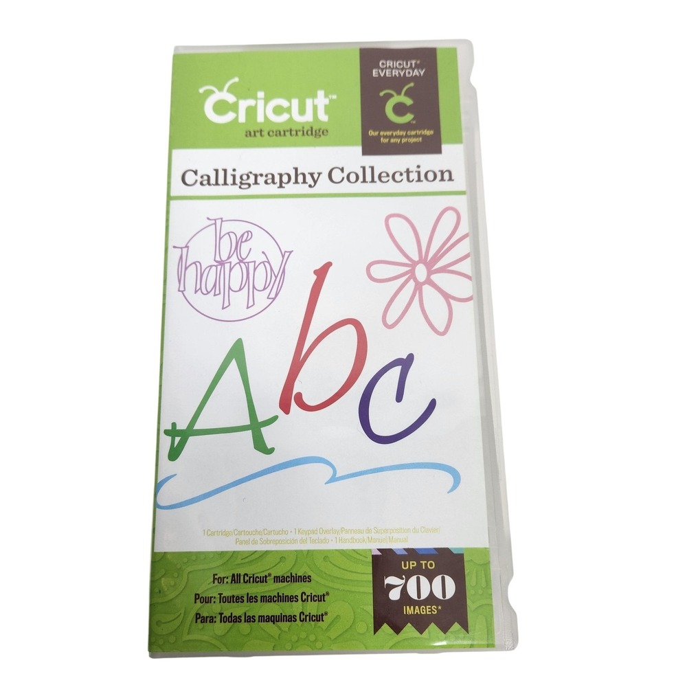 CRICUT‎ Calligraphy Collection Art Cartridge Font 700 Images All Machines